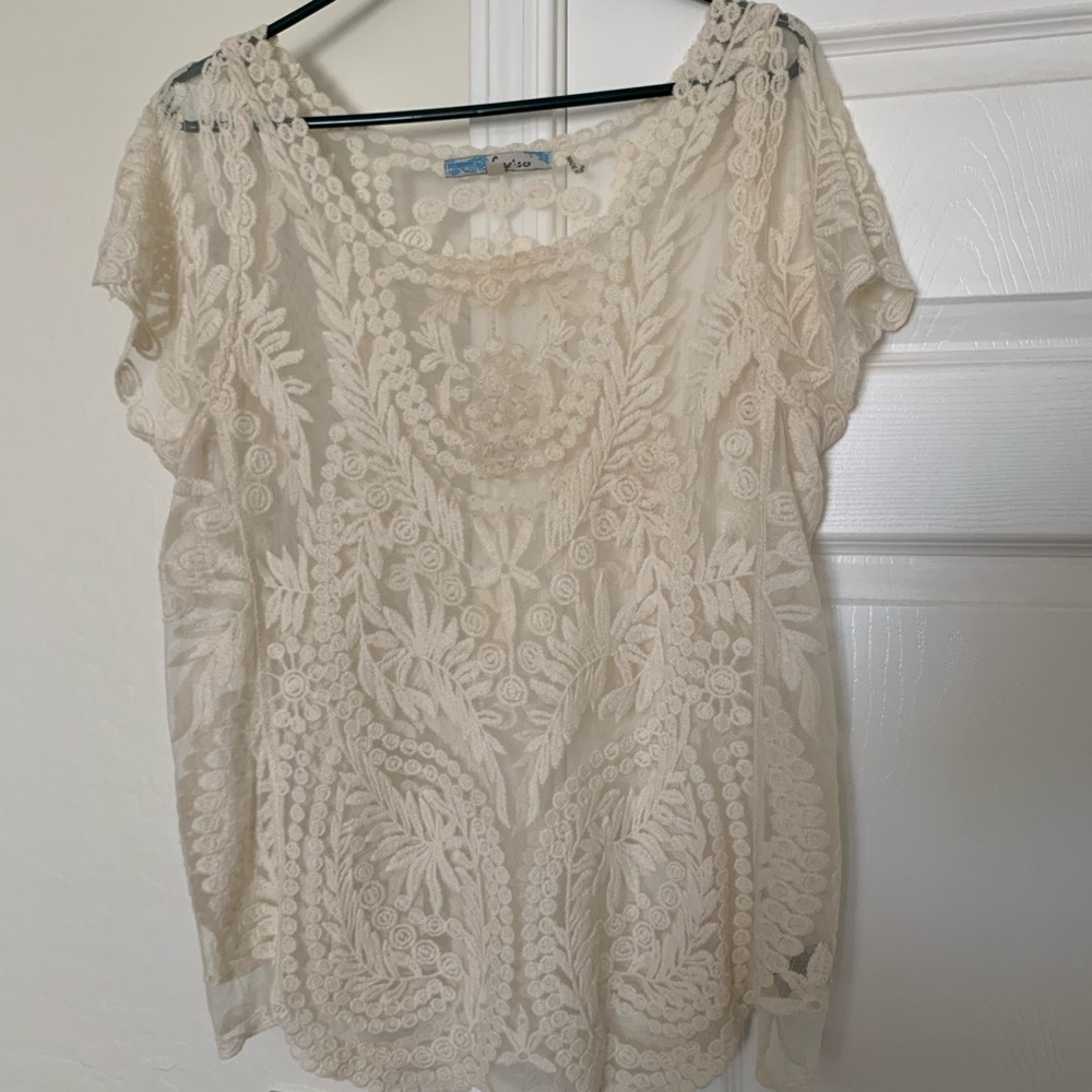 L Lace Top: Boutique